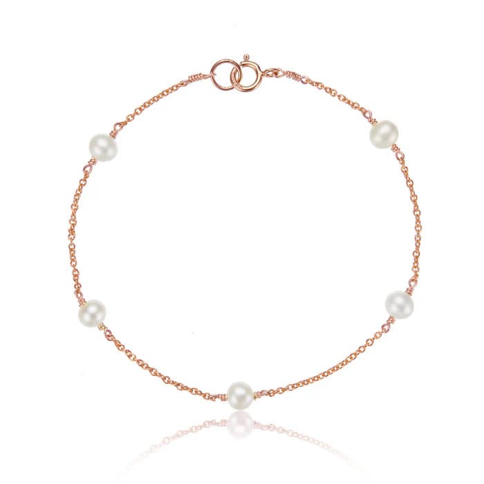 Rose Gold Pearl Bracelet