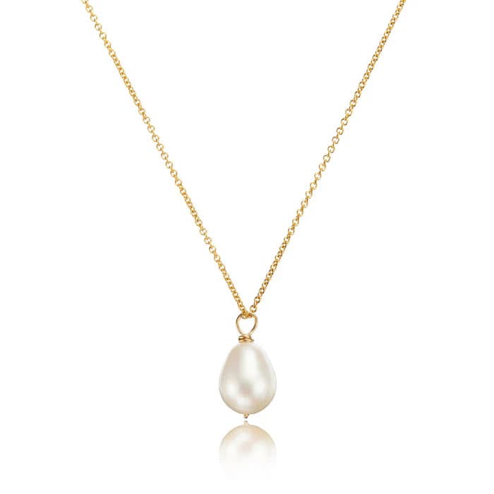 Gold Pearl Necklace